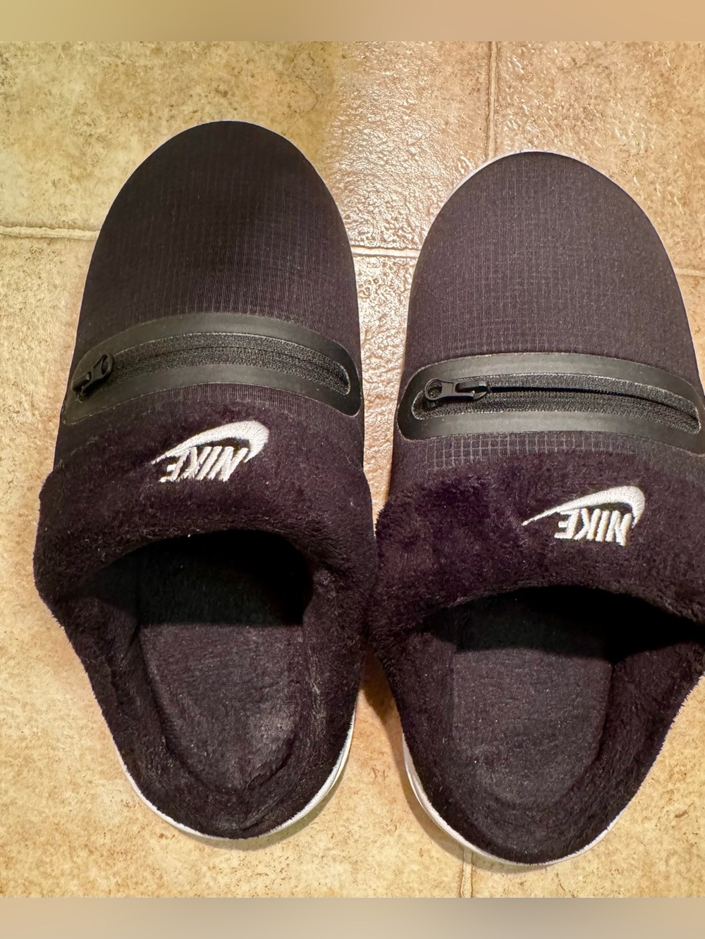 Nike Burrow Black Slip-On Zip Loafers